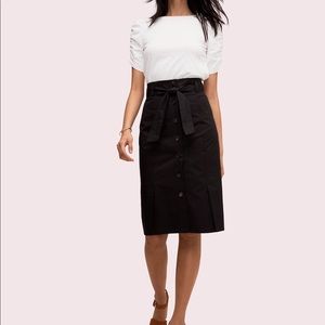 kate spade button pencil skirt